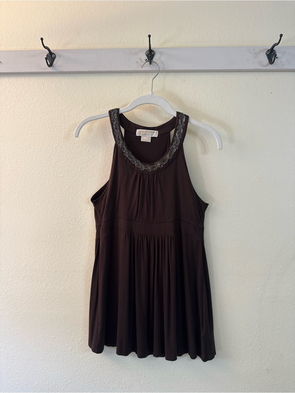 Label inside women's top